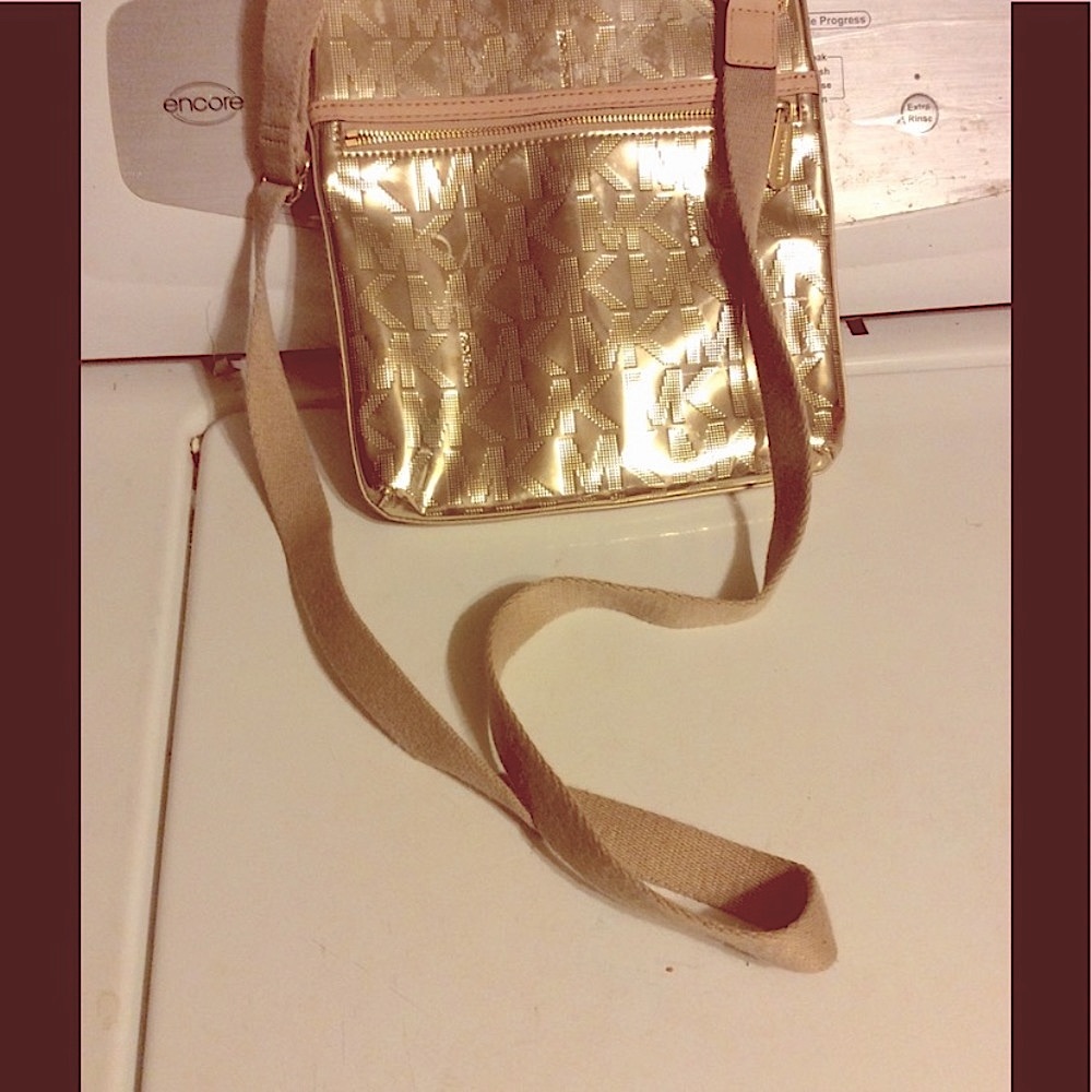 Michael Kors Gold Crossbody Bag